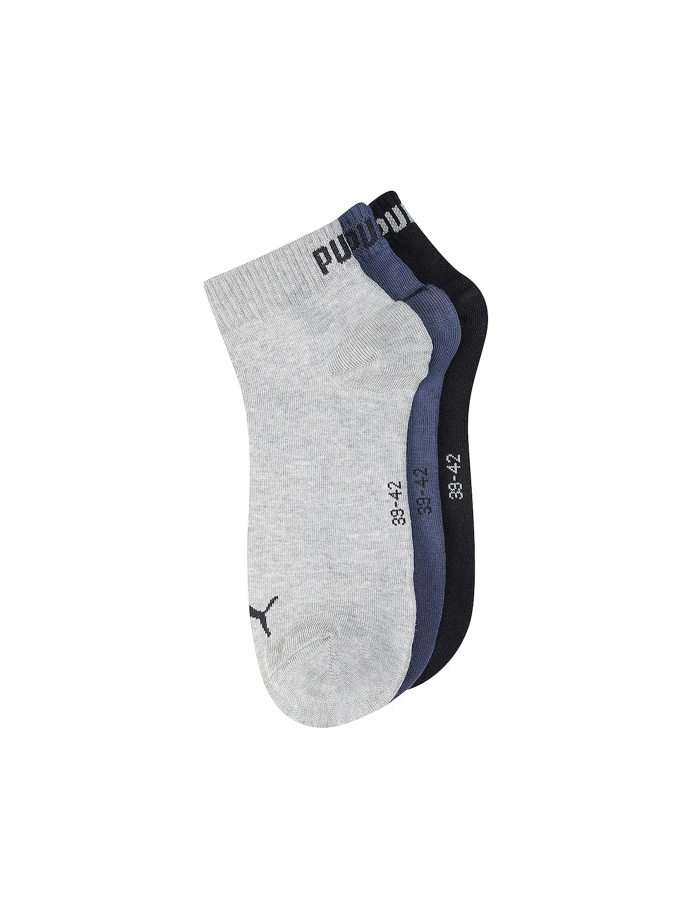 PUMA | Socken 3er Pkg.  navy grey blue | 